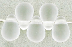 Tear Drops 6 x 4mm : Matte - Crystal