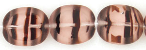 Oval Window Beads 14 x 12mm : Rosaline Tortoise