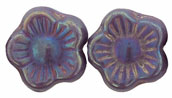 Flowers 10 x 10mm : Luster Iris - Opaque Lt Amethyst