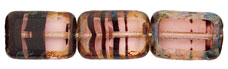 Polished Rectangles 12 x 8mm : Rosaline Tortoise - Picasso