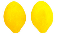 Fruit Beads - 3D : Lemon - Milky Yellow