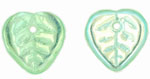 Heart Leaves 10 x 10mm : Peridot AB