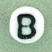 Letter Beads (White) 7mm: Letter B