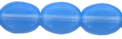 Flattened Ovals 9/7mm : Milky Sapphire
