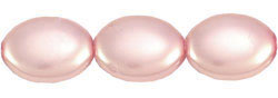 Flattened Ovals 8/6mm : Pearl - Soft Pink