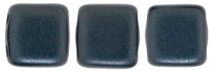 CzechMates Tile Bead 6mm : Pearl Coat - Charcoal