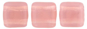 CzechMates Tile Bead 6mm : Milky Pink