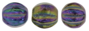 Melon Round 5mm : Iris - Purple