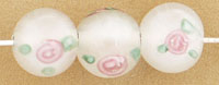 Flower Beads 10mm: White