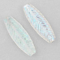 Feather Tubes 30 x 11mm : Crystal AB