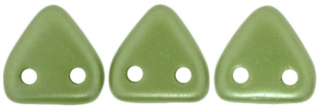CzechMates Triangle 6mm : Pearl Coat - Olive