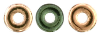 O-Bead 4 x 1mm : Apollo - Emerald