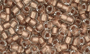 Matubo Seed Bead 7/0 : Crystal - Copper-Lined