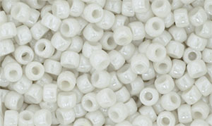 Matubo Seed Bead 7/0 : Luster - Opaque White