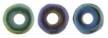 Ring Bead 1/4mm Tube 2.5" : Iris - Blue