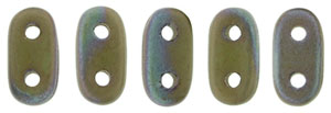 CzechMates Bar 6 x 2mm : Matte - Oxidized Bronze Clay