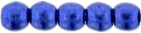 Round Beads 2mm : ColorTrends: Saturated Metallic Lapis Blue