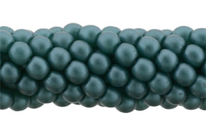 Glass Pearls 3mm : Matte - Teal