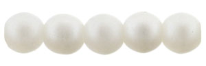 Glass Pearls 4mm : Matte - Snow
