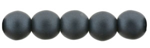 Glass Pearls 4mm : Matte - Charcoal