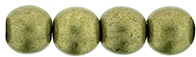 Round Beads 6mm : ColorTrends: Saturated Metallic Golden Lime