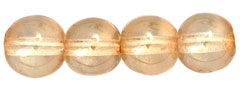 Round Beads 6mm : Luster - Transparent Champagne