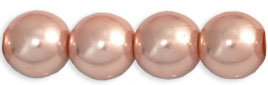 Pearl Coat - Round 6mm : Pearl - Pink Rose