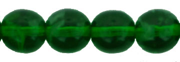 Round Beads 8mm : Glow in the Dark - Emerald