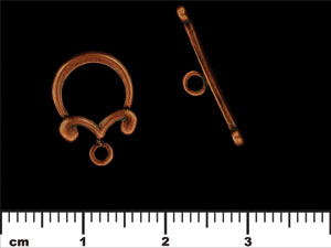 Crowned Toggle : Antique Copper