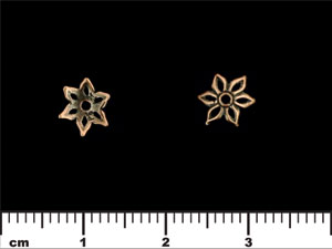 Star Flower Cap 8mm : Antique Copper