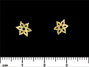 Star Flower Cap 8mm : Gold
