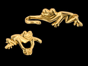 Friendly Frogs Toggle : Gold