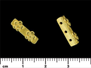 Three Hole Spacer Bar 16/5mm : Gold