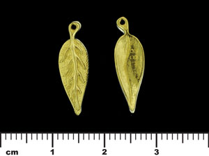 Leaf Pendant 20/6mm : Brass