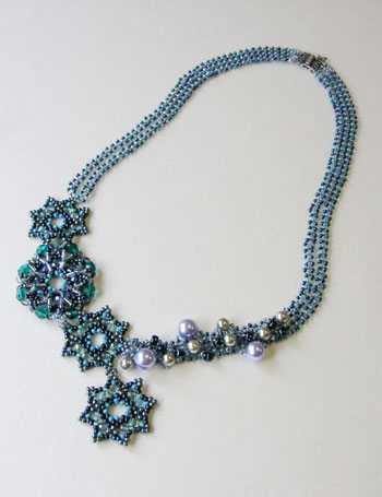 Bead Artistry Kits : Snowflake Necklace - Blue