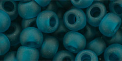 TOHO Round 3/0 Tube 2.5" : Transparent-Frosted Teal
