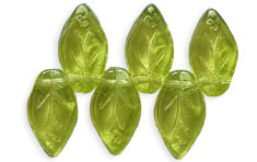 Leaves 10 x 5mm : Olivine