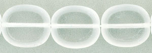 Oval Window Beads 14 x 12mm : Crystal