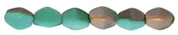 Pinch Beads 5 x 3mm : Matte - Apollo - Turquoise