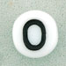 Letter Beads (White) 7mm: Letter O