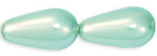 Pearl Coat - Vertical Drops 15 x 8mm: Pearl - Baby Blue