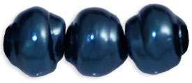 Pearl Coat - Snail Shells 9 x 8mm: Pearl - Royal Blue