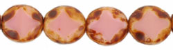 Polished Diamonds 9 x 8mm : Coral Pink - Picasso