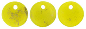 Lentils 6mm : Gold Marbled - Chartreuse