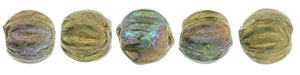 Melon Round 3mm : Oxidized Bronze Clay