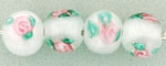 Flower Beads 6mm: White