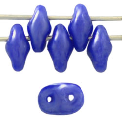 SuperDuo 5 x 2mm Tube 5.5" : Luster - Opaque Blue