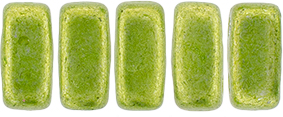 CzechMates Bricks 6 x 3mm : ColorTrends: Saturated Metallic Lime Punch