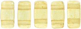 CzechMates Bricks 6 x 3mm : ColorTrends: Transparent Spicy Mustard