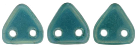 CzechMates Triangle 6mm : Luster Iris - Atlantis Blue